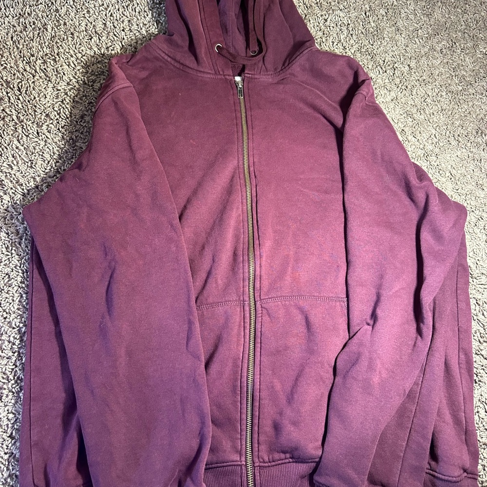 Goodfellow & Co Deep Purple Zip-Up Hoodie